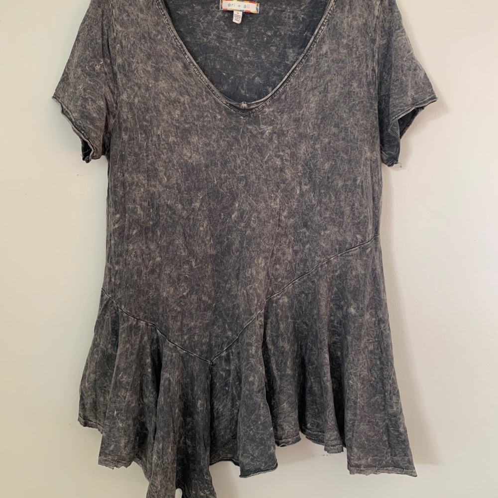 Anthropologie Handkerchief Hem T Shirt